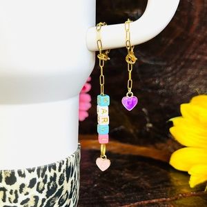 NEW Heart Tumbler Charm Tumbler Jewelry Stanley Cup Accessories Stanley Charm